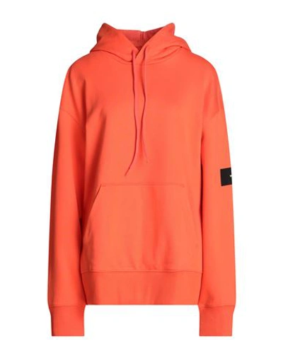 Shop Y-3 Woman Sweatshirt Orange Size L Organic Cotton