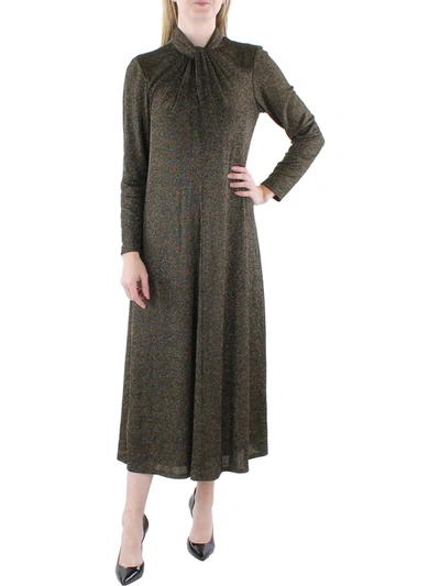 Shop Anne Klein Womens Twist Front Long Cocktail And Party Dress In Green