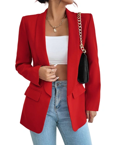 Shop Evia Blazer In Red