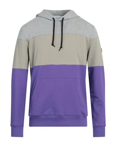 Shop Shoe® Shoe Man Sweatshirt Purple Size Xxl Cotton, Polyester, Elastane