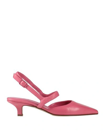 Shop Pomme D'or Woman Pumps Pink Size 9.5 Soft Leather