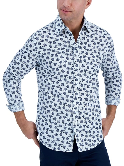 Shop Club Room Mens Cotton Floral Button-down Shirt In Multi