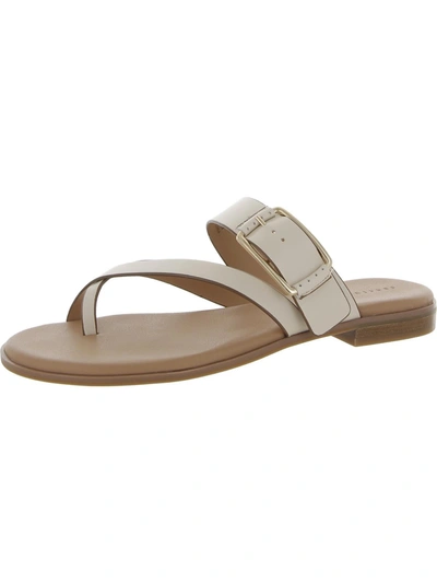 Shop Sanctuary Spring Womens Leather Flip-flop Slide Sandals In White