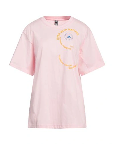 Shop Adidas By Stella Mccartney Woman T-shirt Pink Size M Organic Cotton