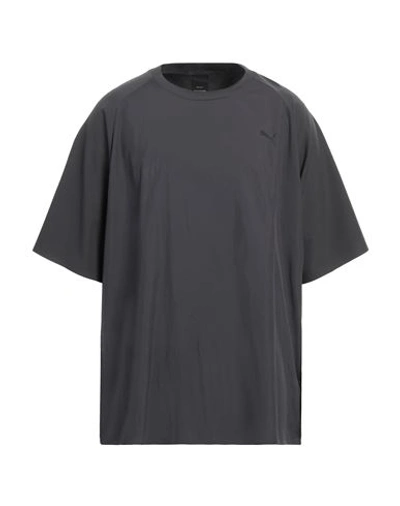 Shop Puma Man T-shirt Lead Size Xxl Polyamide, Polyester In Grey