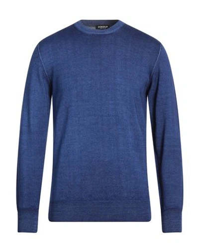 Shop Dondup Man Sweater Blue Size 36 Wool