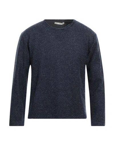 Neill Katter Man Sweater Navy Size 3xl Wool, Polyacrylic In Navy Blue
