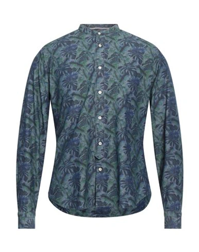 Shop Tintoria Mattei 954 Man Denim Shirt Blue Size 16 ½ Cotton