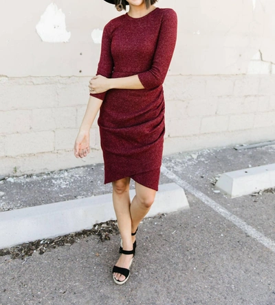 Shop Reborn J It's A Thermal Wrap Dress In Red