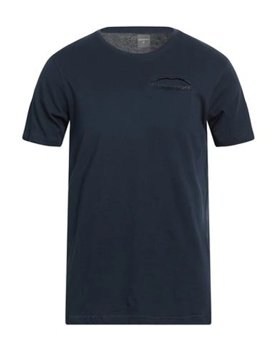 Shop Primo Emporio Man T-shirt Navy Blue Size Xxl Cotton