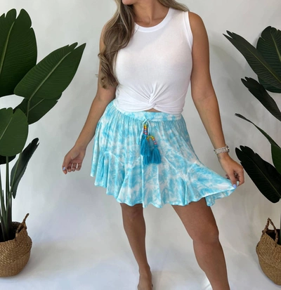 Shop Skemo Puerto Rico Mini Skirt In Blue