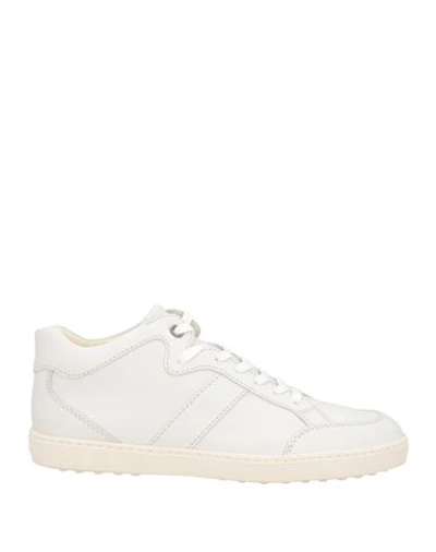 Shop Tod's Woman Sneakers White Size 8 Leather