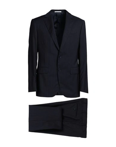 Shop Pal Zileri Man Suit Midnight Blue Size 44 Wool