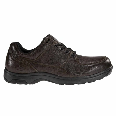 Shop Dunham Men's Windsor Waterproof Oxford Shoes - Wide Width In Dark Brown