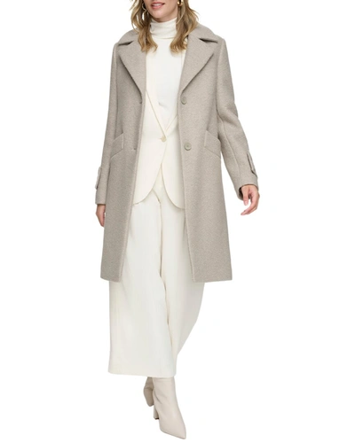 Shop Andrew Marc Marc New York Regine Pressed Boucle Wool-blend Coat In Multi