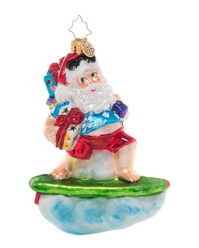 Shop Christopher Radko Surf's Up Santa Christmas Ornament