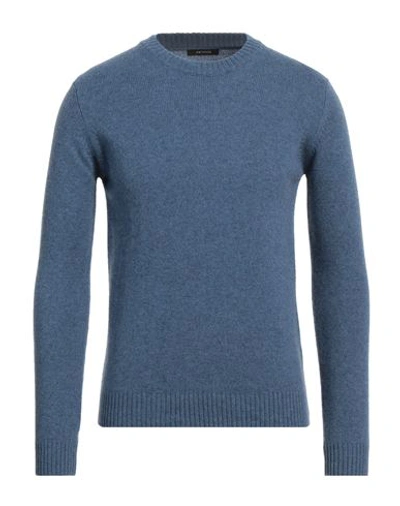 Shop Bellwood Man Sweater Slate Blue Size 40 Cashmere