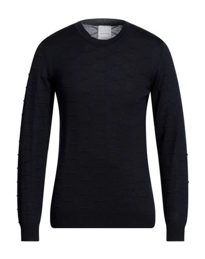 Shop Primo Emporio Man Sweater Midnight Blue Size Xl Merino Wool