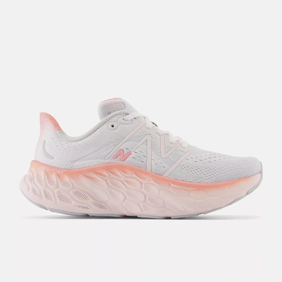 Shop New Balance Women's Fresh Foam X More V4 Shoes In Quartz Grey/washed Pink/grapefruit In Multi