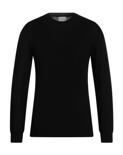 Primo Emporio Man Sweater Black Size Xl Merino Wool In Black