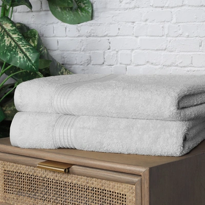 Superior Classic Cotton Absorbent And Quick-drying 2-piece Oversized Bath Sheet Set