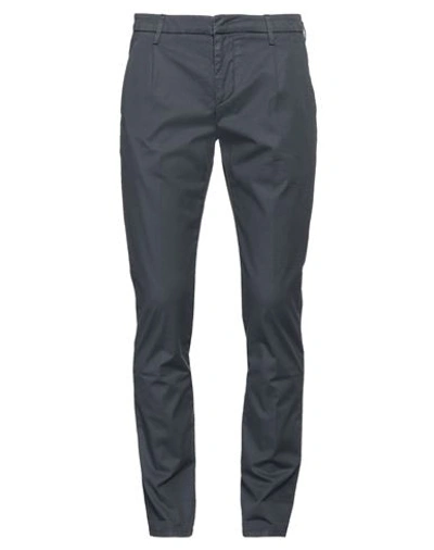 Shop Dondup Man Pants Navy Blue Size 31 Cotton, Lyocell, Elastane