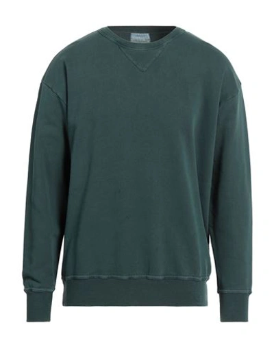 Shop Crossley Man Sweatshirt Dark Green Size L Recycled Cotton, Organic Cotton