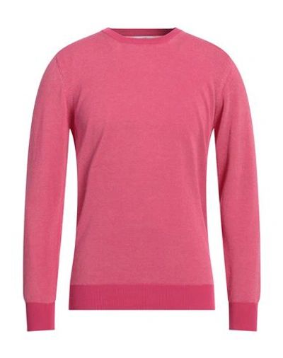 Shop Jurta Man Sweater Magenta Size 46 Cotton