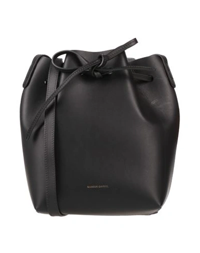 Shop Mansur Gavriel Woman Cross-body Bag Black Size - Soft Leather