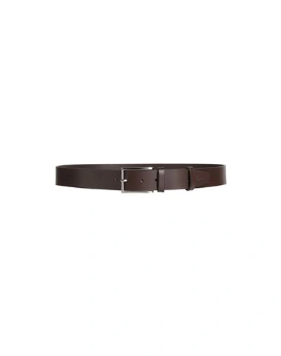Shop Primo Emporio Man Belt Dark Brown Size 34 Soft Leather