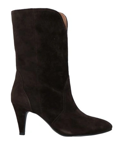Shop Bibi Lou Woman Ankle Boots Dark Brown Size 7 Leather