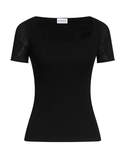 Shop Marella Woman T-shirt Black Size Xl Viscose, Polyester
