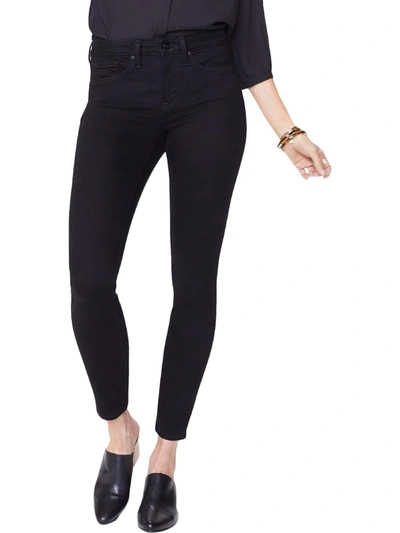 Shop Nydj Petites Ami Womens Ankle Denim Skinny Jeans In Black