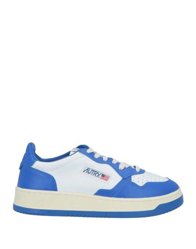 Shop Autry Man Sneakers Blue Size 8 Soft Leather