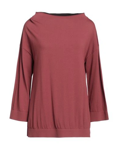 Shop Liviana Conti Woman Sweater Brick Red Size 12 Viscose, Polyamide