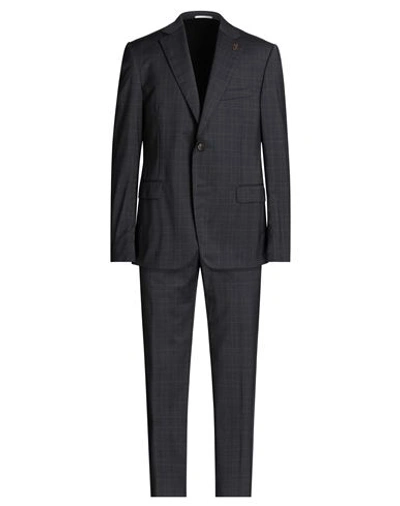 Shop Pal Zileri Man Suit Lead Size 50 Wool, Elastane In Grey