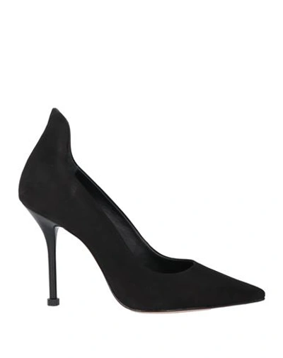 SCHUTZ SCHUTZ WOMAN PUMPS BLACK SIZE 7 SOFT LEATHER 