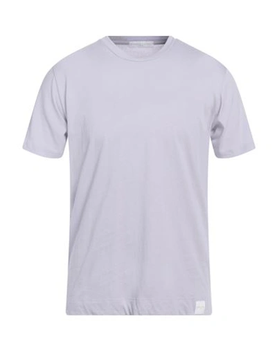 Shop Daniele Fiesoli Man T-shirt Lilac Size M Cotton In Purple