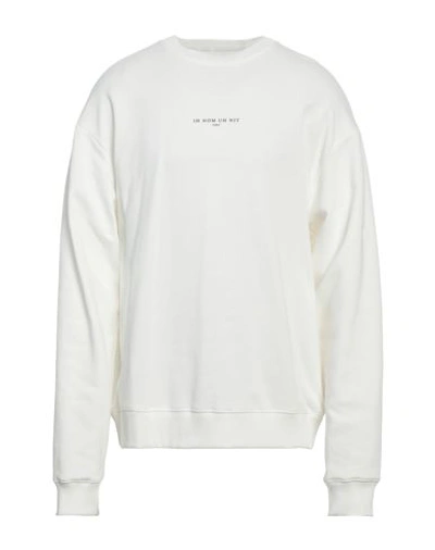 Shop Ih Nom Uh Nit Man Sweatshirt Off White Size Xl Cotton