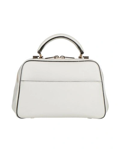 Shop Valextra Woman Handbag White Size - Calfskin