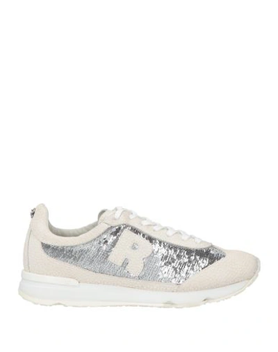 Shop Rucoline Woman Sneakers Off White Size 5 Soft Leather, Textile Fibers