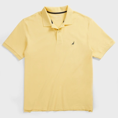 Shop Nautica Mens Big & Tall Classic Fit Stretch Pique Polo In Yellow