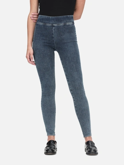 Shop Frame The Jetset Skinny Crop Jeans In Blue