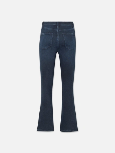 Shop Frame Le Crop Mini Bootcut Jeans Onyx Indigo Denim In Blue