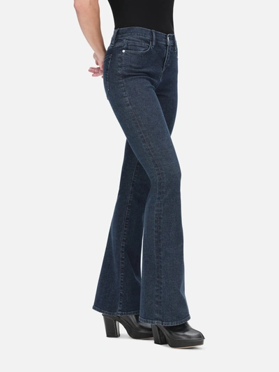 Shop Frame Le High Flare Jeans In Blue