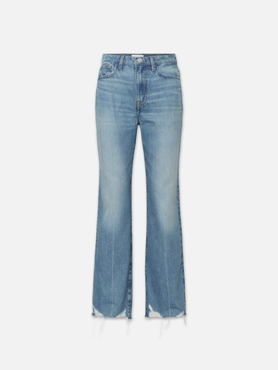 Shop Frame Le Jane Crop High Rise Jeans In Blue