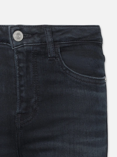 Shop Frame Le Mini Bootcut Jeans Onyx Indigo Denim In Blue