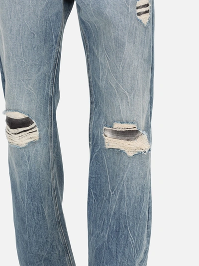 Shop Frame The Boxy Jeans In Blue