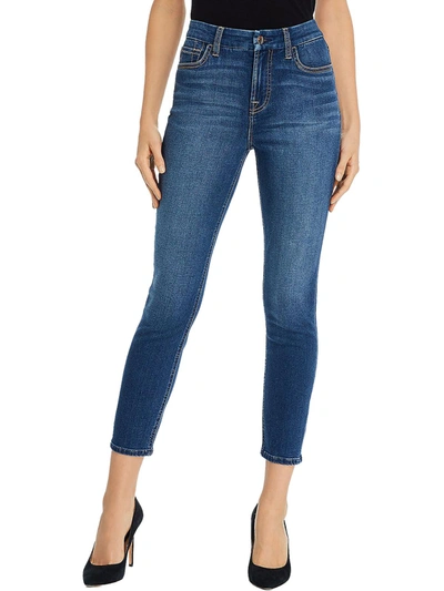 Shop Jen7 By 7 For All Mankind Womens Mid-rise Denim Ankle Jeans In Multi