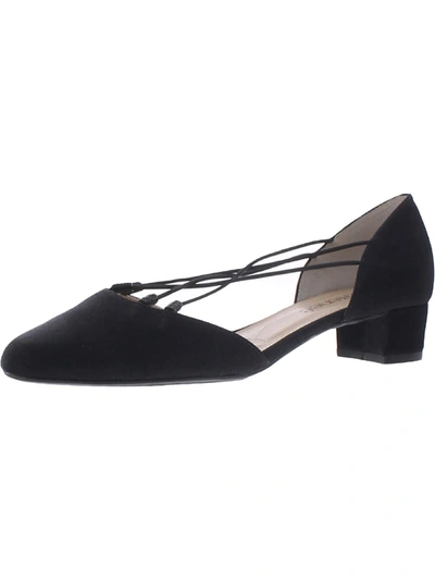 Shop J. Reneé Charolette Womens Flats Strappy D'orsay Heels In Black